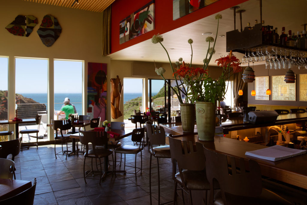 The interior of RedFish restaurant in Port Orford, Oregon